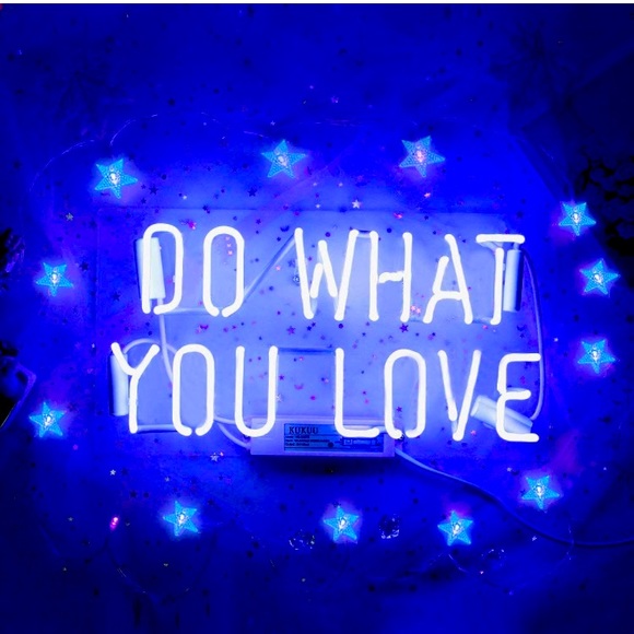 REAL NEON Do What You Love Window/Dorm/Cafe/Party/Porch/Room Decor/Night Light - Picture 7 of 9